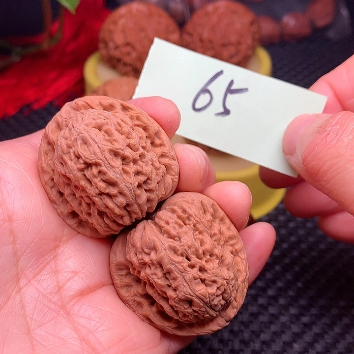 【闪购商品】把件文玩核桃35南疆石65