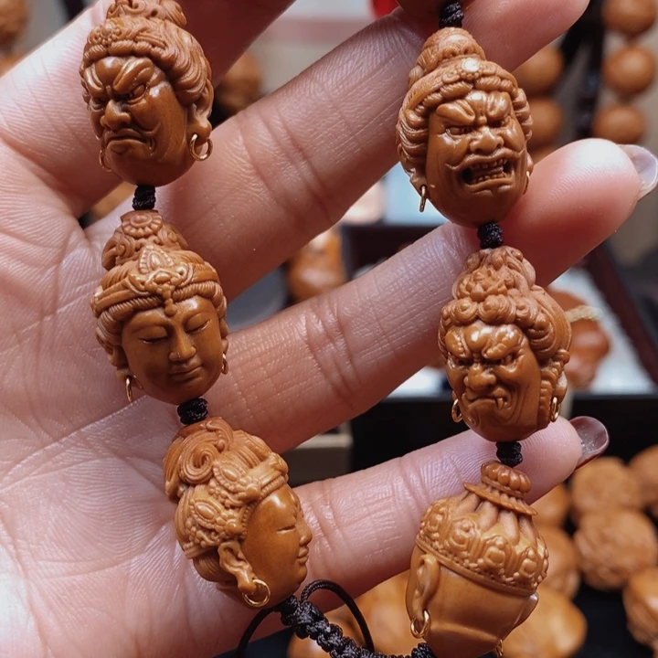 橄榄核手串/手链佛头手串1.5