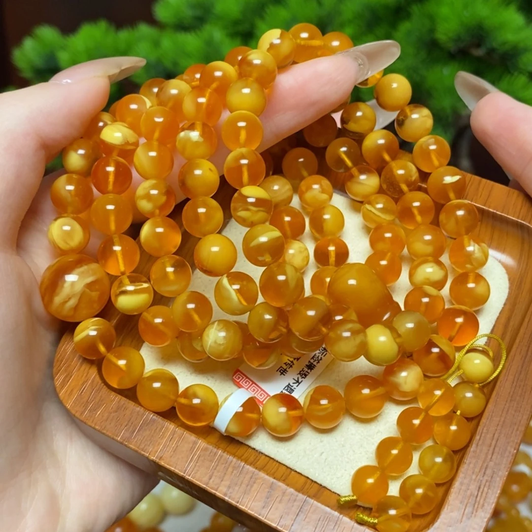 【闪购商品】未镶嵌项链蜜蜡手串