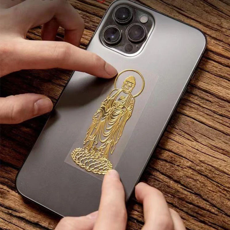 【十二生肖八大守护】金属手机贴纸观音菩萨本命佛新年2026寓意满满