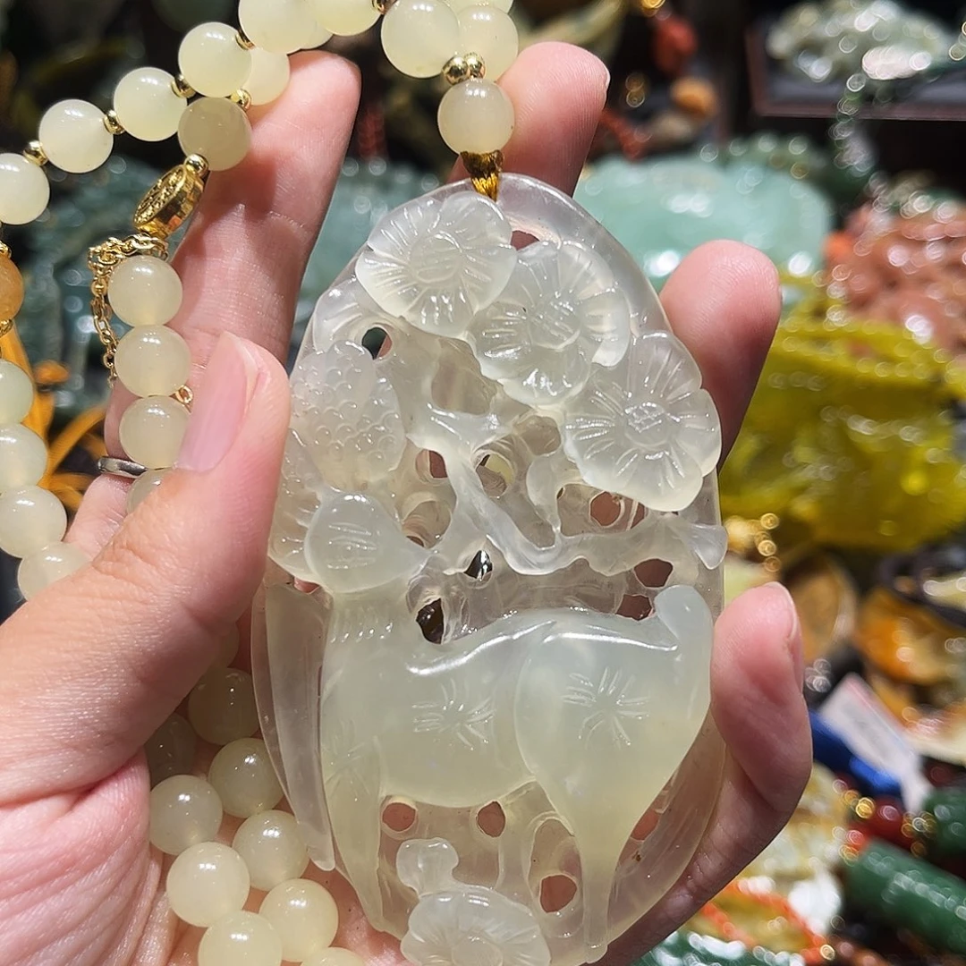 未镶嵌岫玉毛衣链