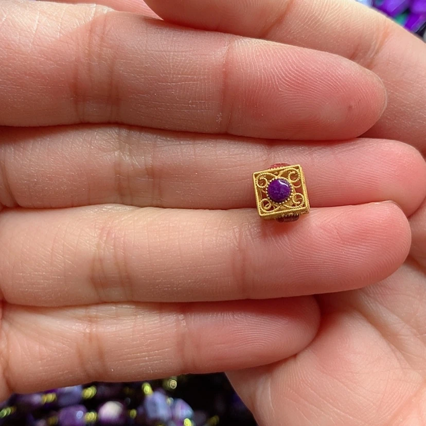 【闪购商品】苏纪石（舒俱来）吊坠银S925镀金镶嵌