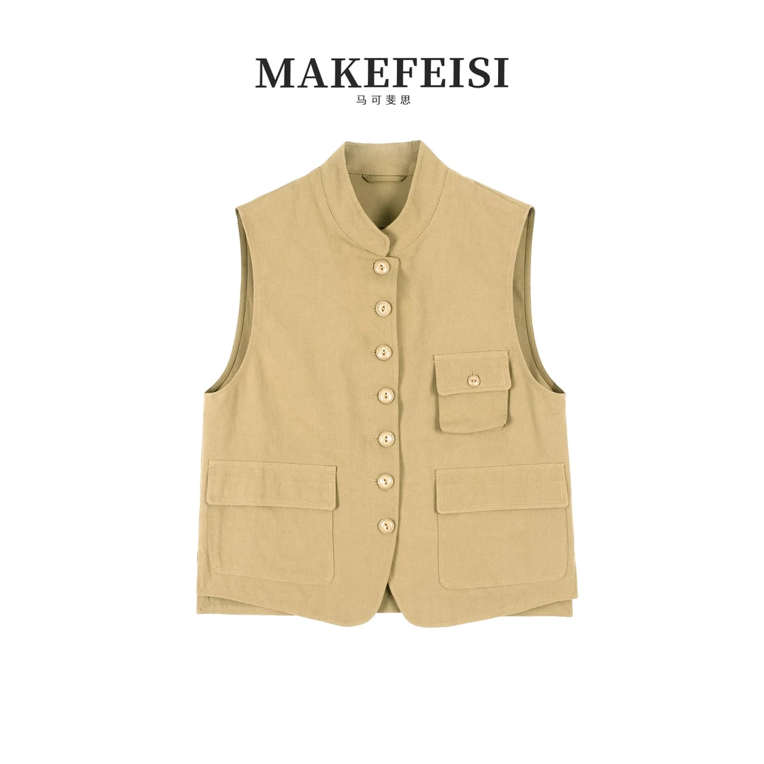 文艺复兴|复古袖坎肩叠穿设计感马甲WT290