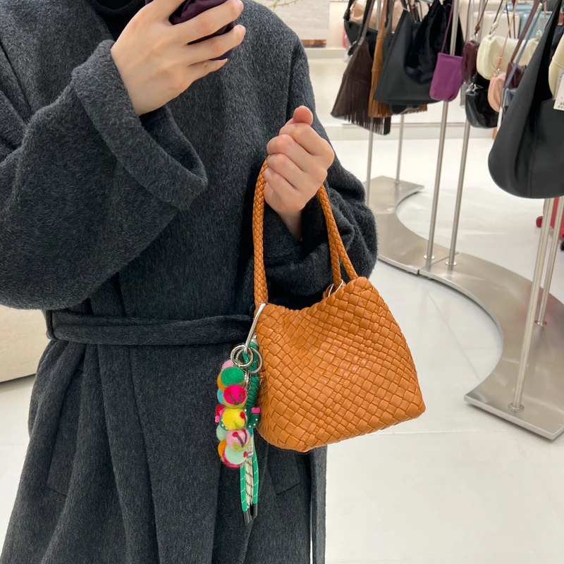 希哥家 新款手工编织斜挎简约质感单肩时尚包大容量女包T136