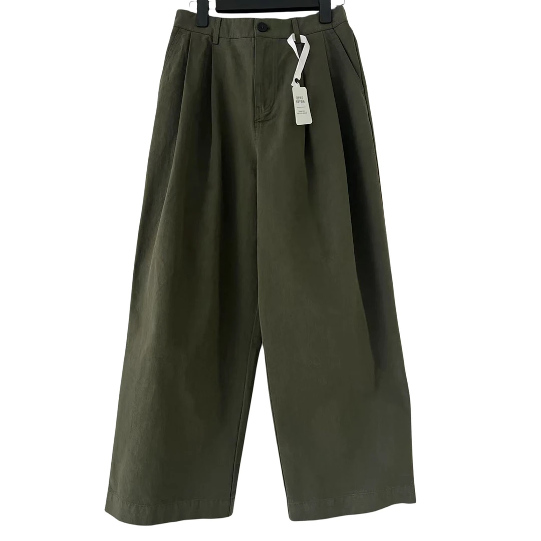 军绿色休闲裤子 女裤