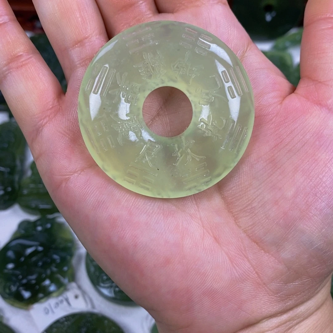 岫玉未镶嵌挂件挂件