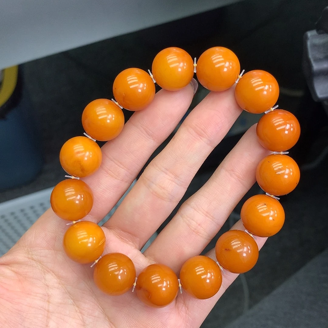 琥珀未镶嵌珠宝奇石15mm➕