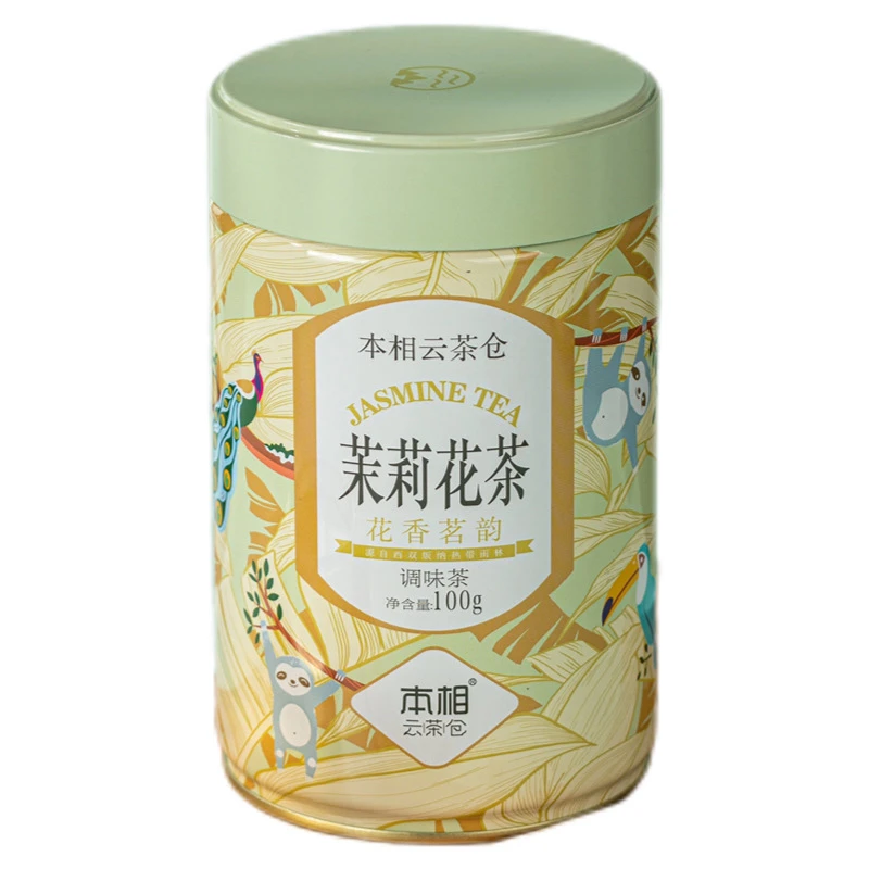 隆昌號 茉莉花茶 调味茶桶装 100克/桶