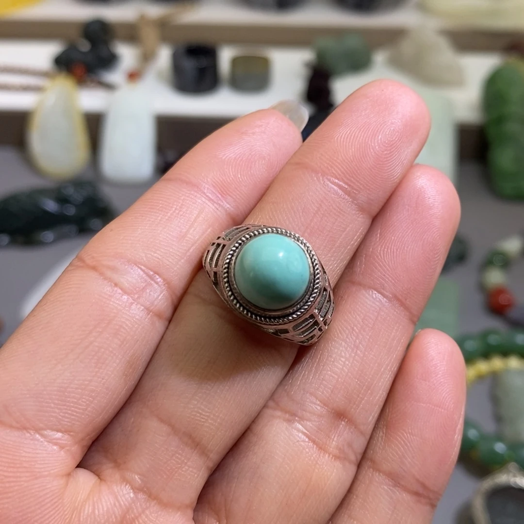 绿松石颈饰银S925镶嵌-***贵