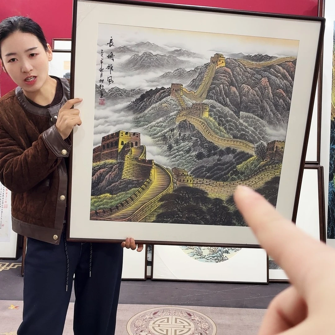 国画手绘作品80-80尺寸