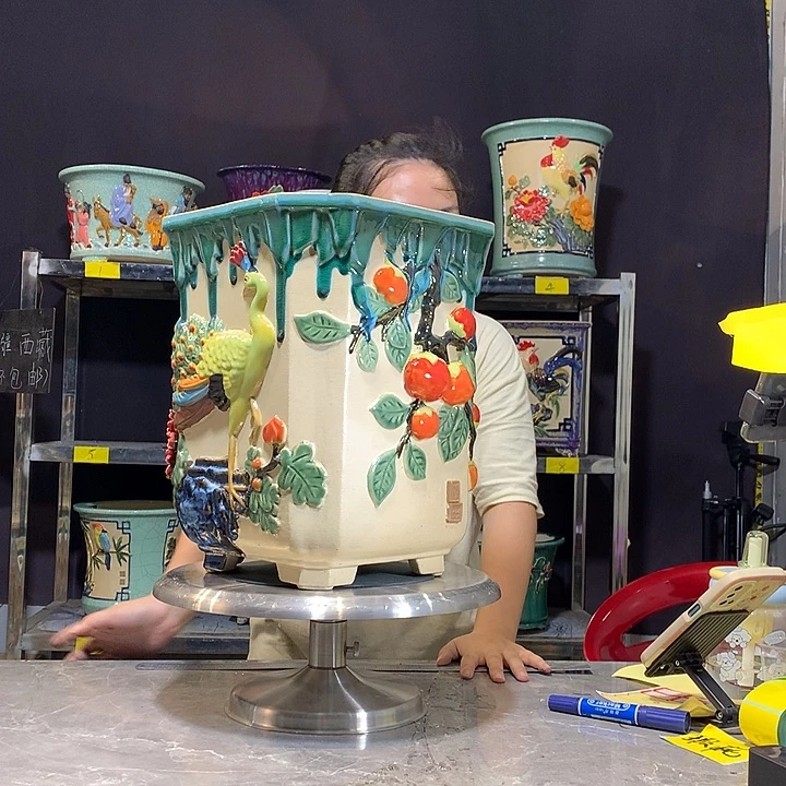 郝***帅瑕疵石湾湾盆盆石湾盆石湾