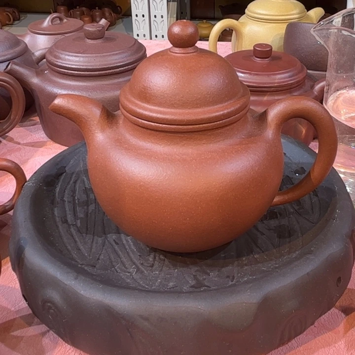 茶壶紫砂精工掇球底槽青微瑕