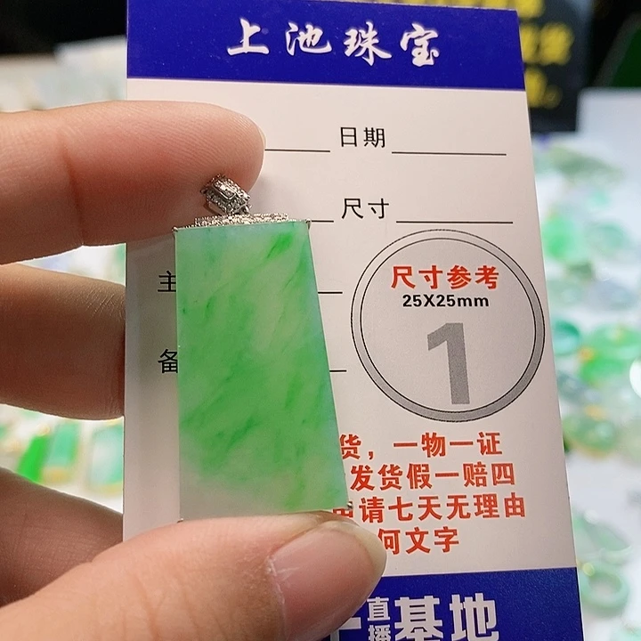 【闪购商品】翡翠颈饰18K金镶嵌得*意翡翠