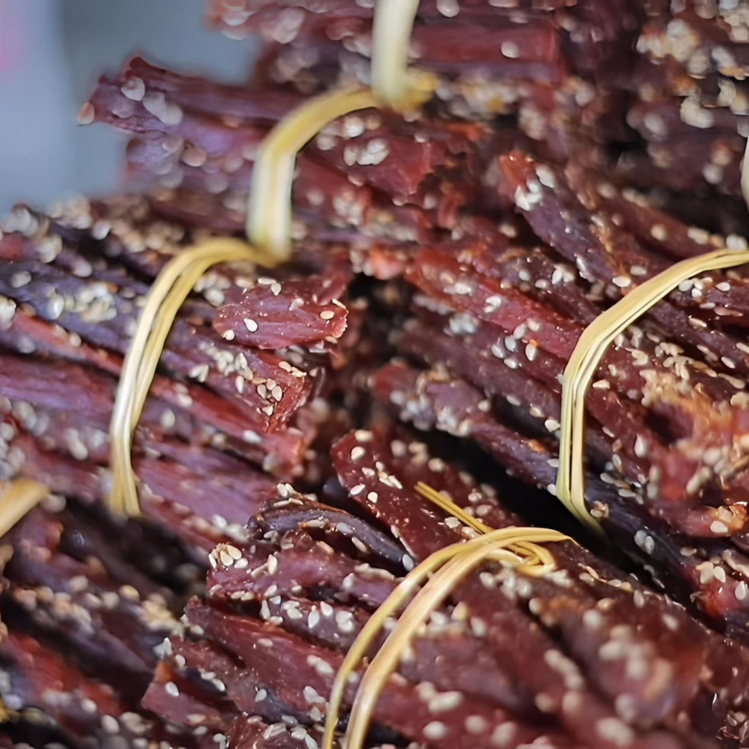 优雅的大胡子红酒风味牛肉干/越嚼越香/手工制作