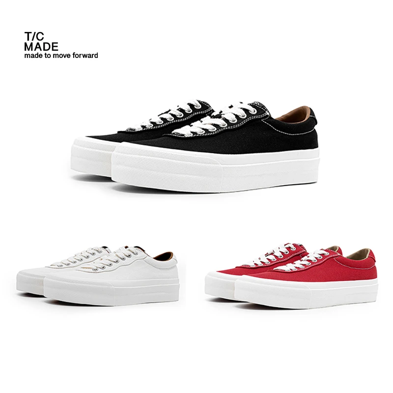 tcmade 001b S/S 硫化高密度帆布鞋 日系低帮男女同款