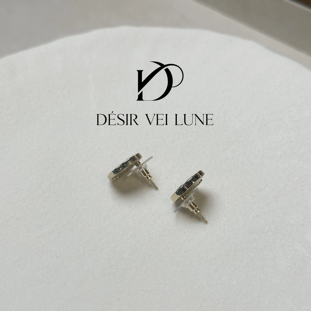 铜合金合成锆石耳饰 耳钉6305轻奢时尚