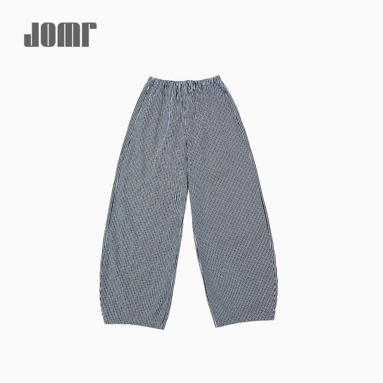 Jomr【主理人私服】超好版型裤子有裤型~高密格纹棉山本镰刀休闲裤