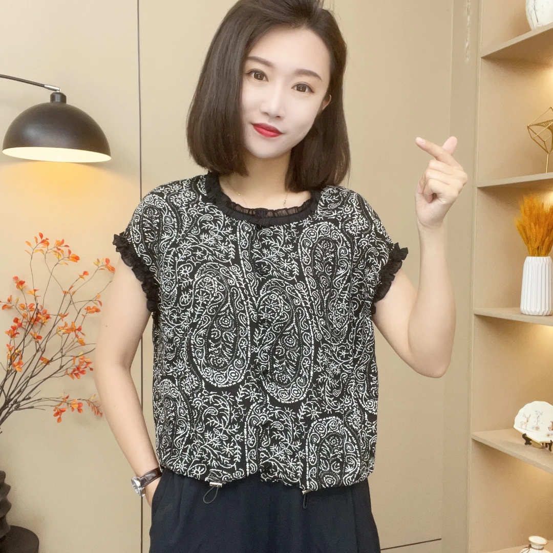 2025新款时尚洋气百搭减龄气质女设计感短袖显瘦T恤上衣