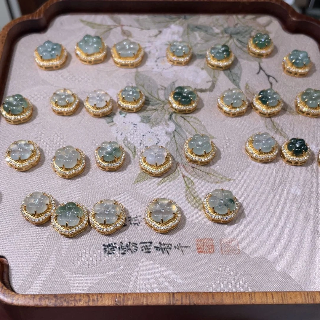 项链银S925镶嵌翡翠任选