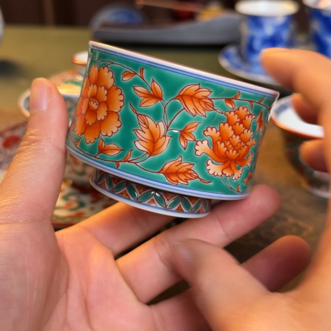 乙*?纯手工手绘陶瓷茶具