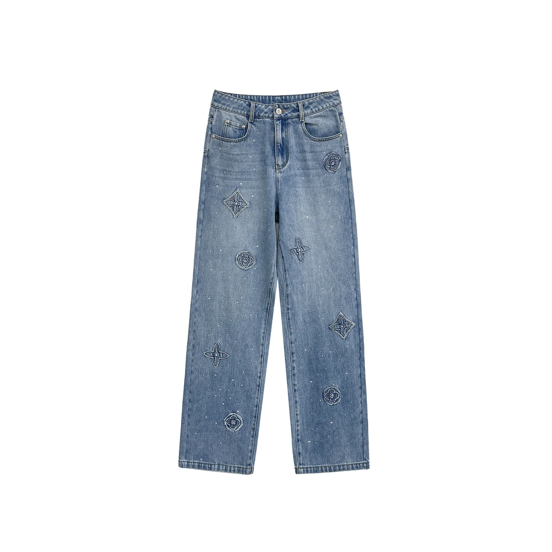 宝盖宋-【Reoyddirne】爆款洗水时尚设计感牛仔裤115291