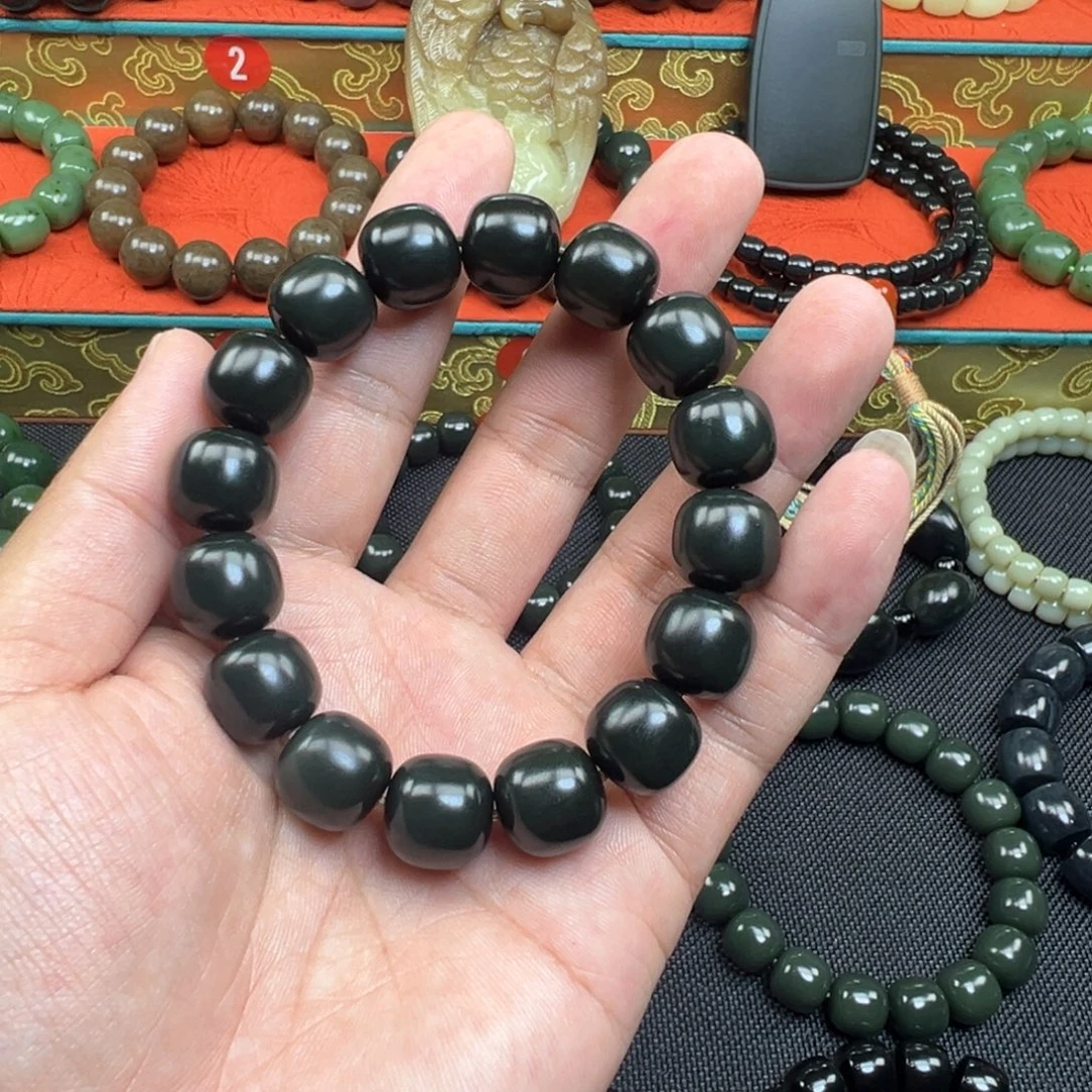 和田玉未镶嵌手链