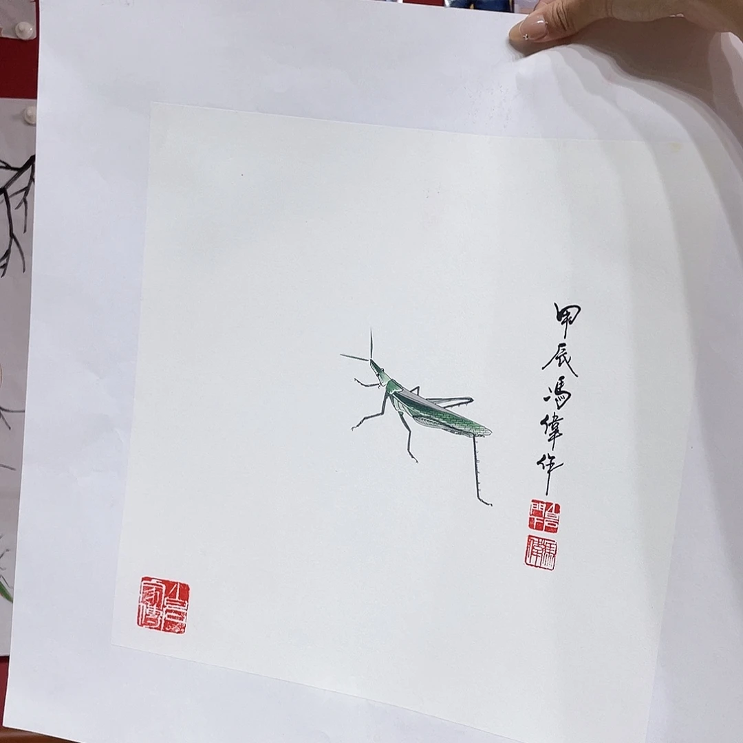 国画冯伟老师手绘国画作品音浩