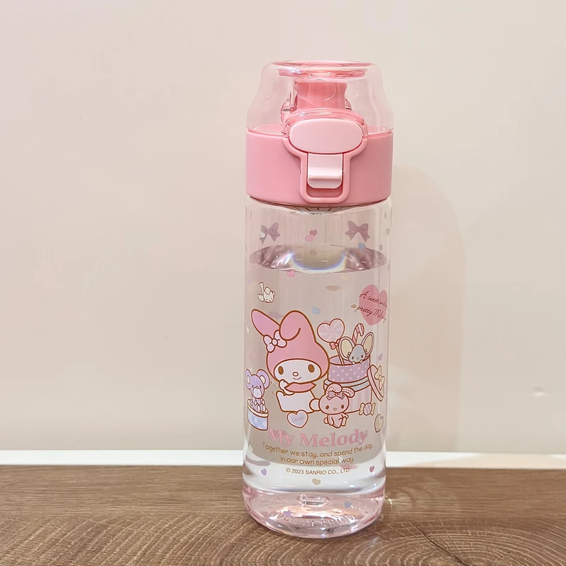 元森商店 三丽鸥美乐蒂tritan水杯学生随行杯直饮杯透明塑料水杯