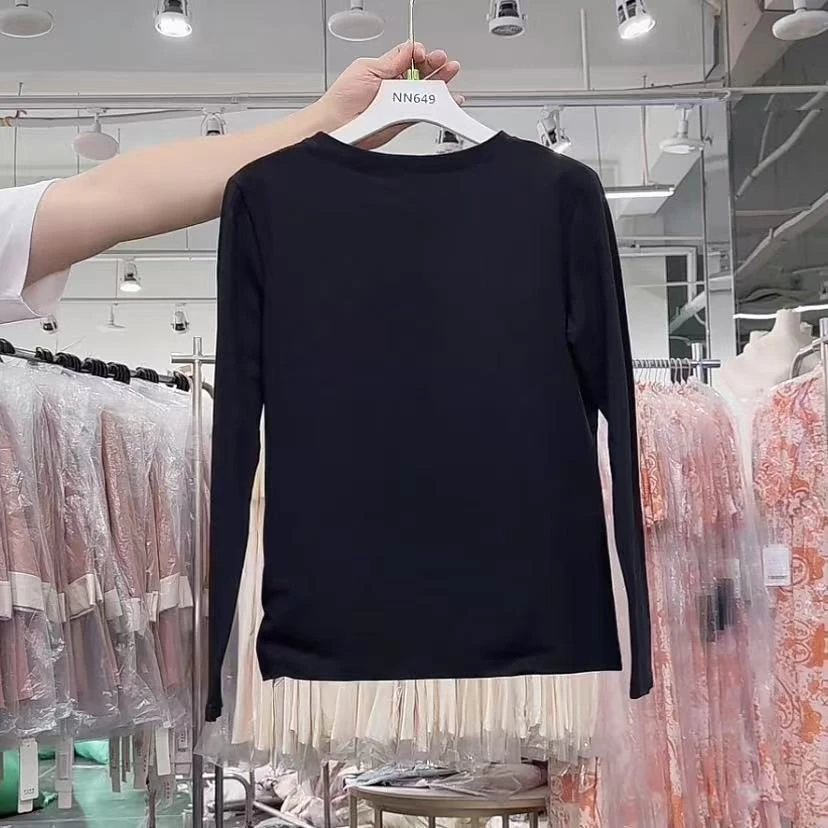 NN649新款棉质T恤网红时尚百搭女士黑色