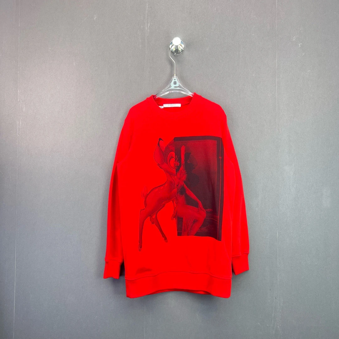 全新未使用 Givenchy/纪梵希 XS码/小鹿斑比红色卫衣/11404584