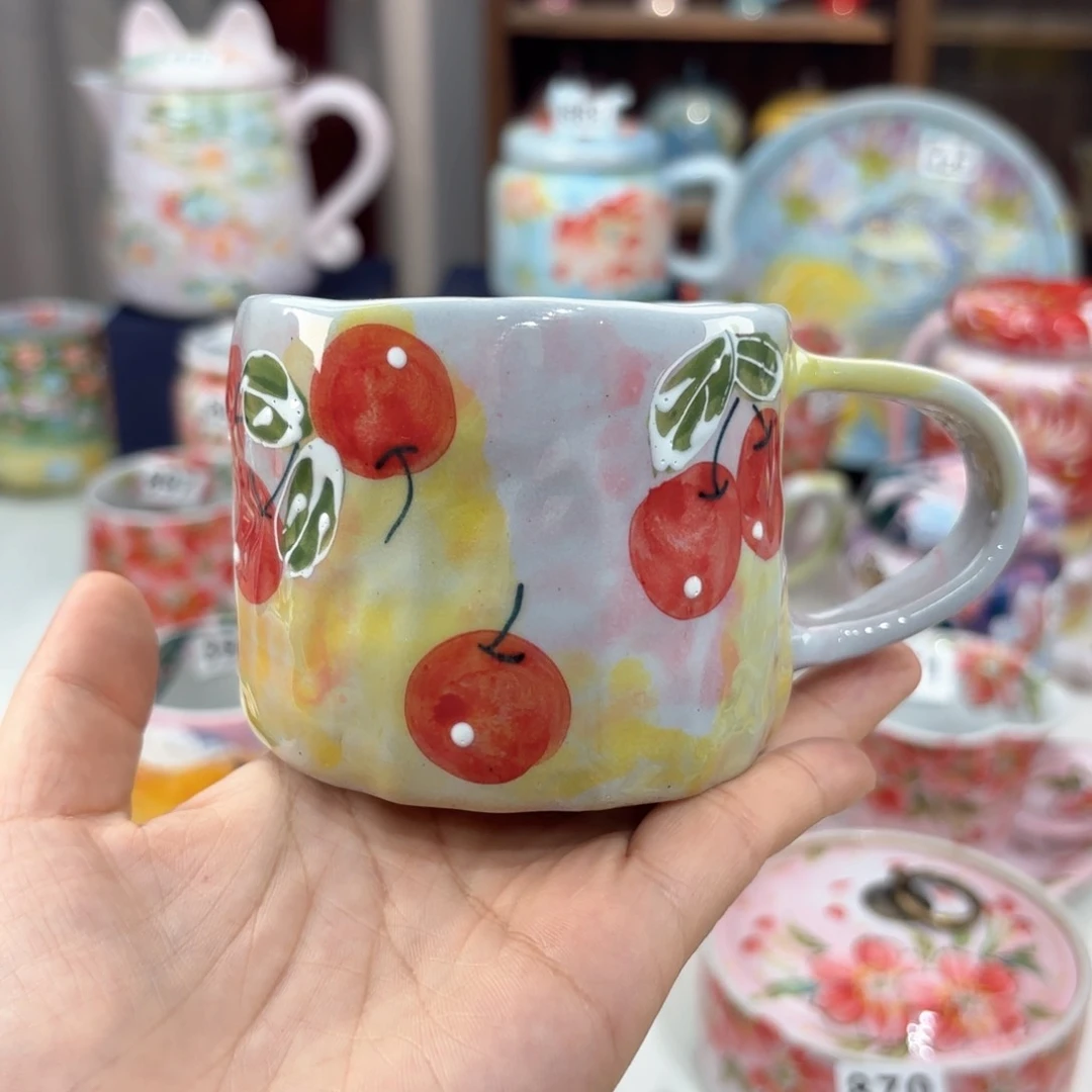 景德镇手绘高温釉下彩陶瓷茶具