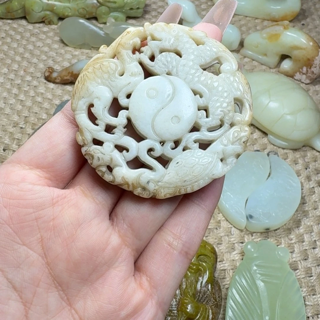 白玉菩提吊坠挂件