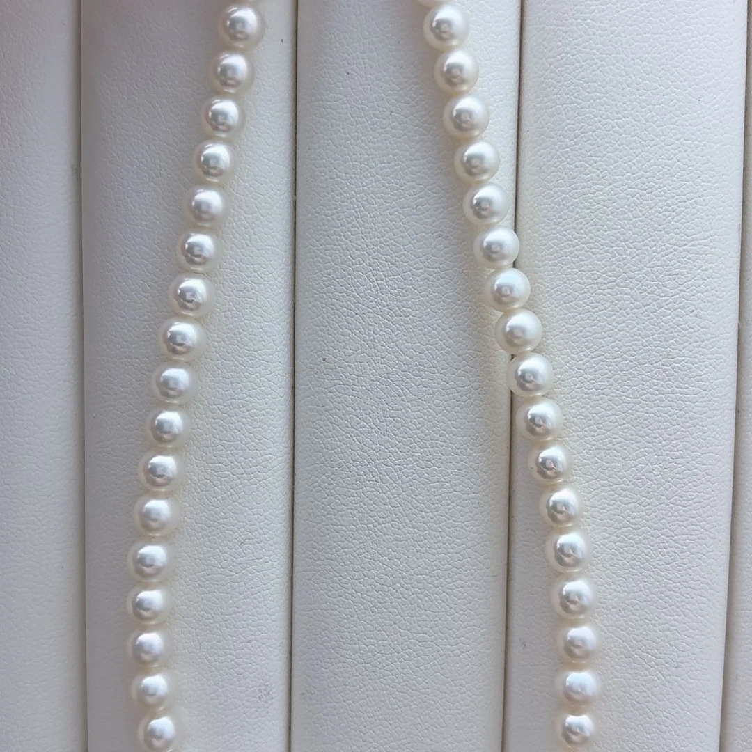 淡水珍珠银S925镶嵌项链