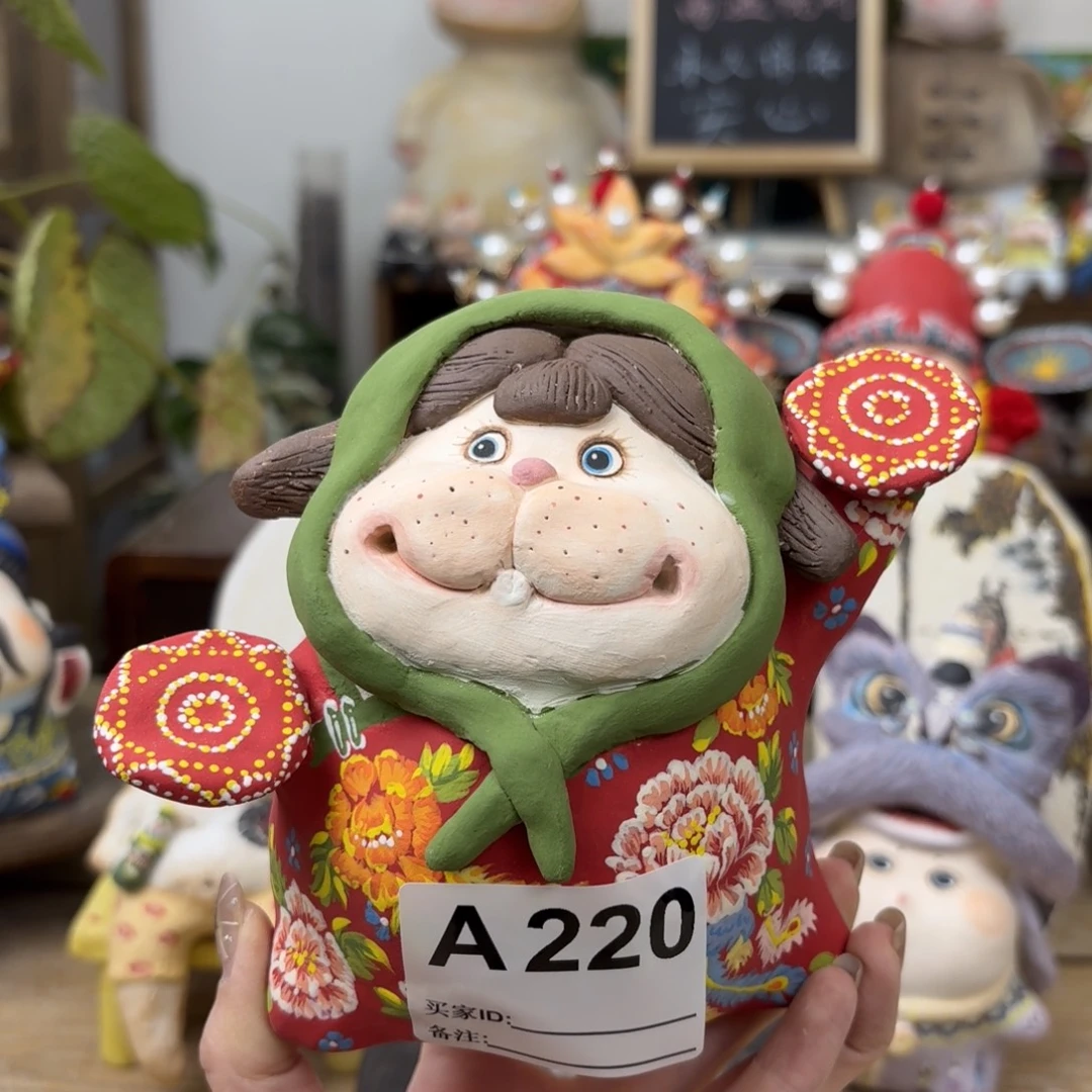 白***️陶土手工陶艺摆件