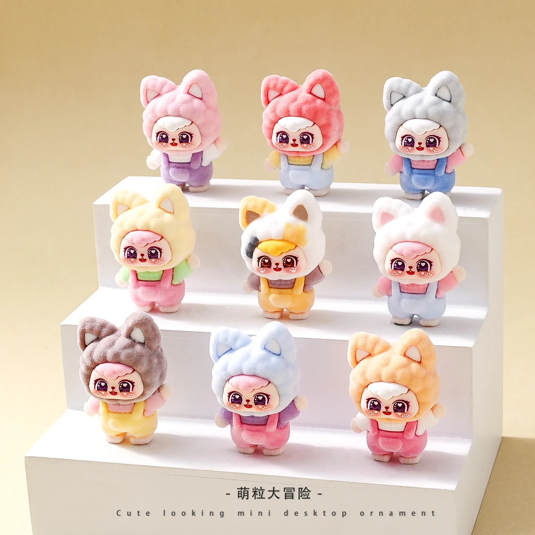 【双许愿+九宫格】甜心招手猫猫可爱卡通创意车载家居桌面摆件饰品