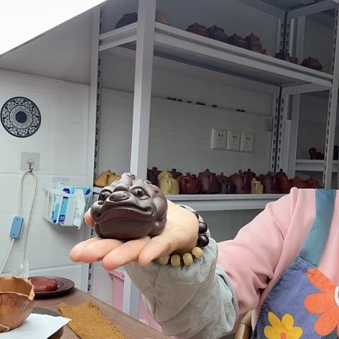 紫泥茶案貔貅茶宠