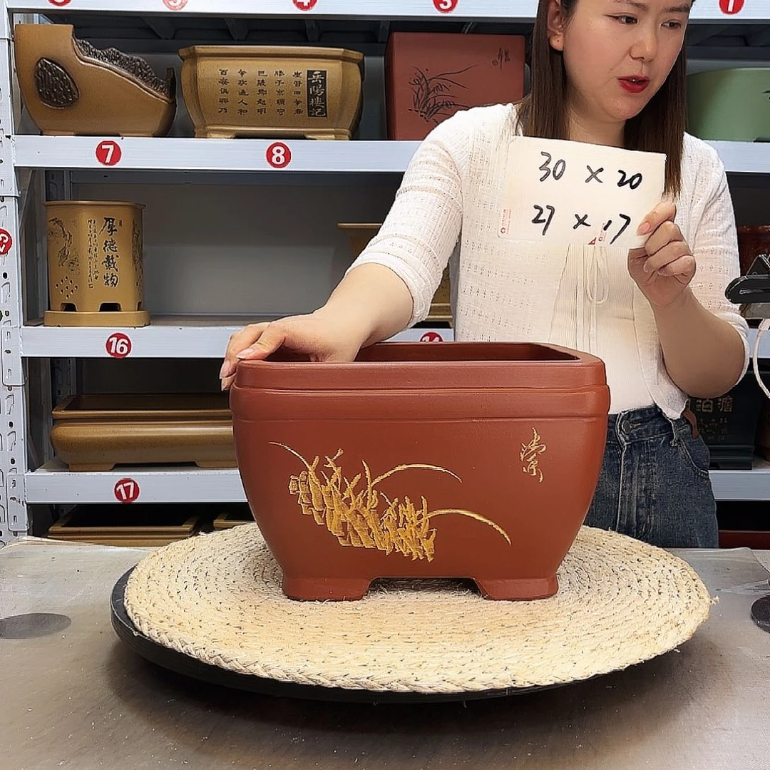 紫砂花盆紫砂花盆