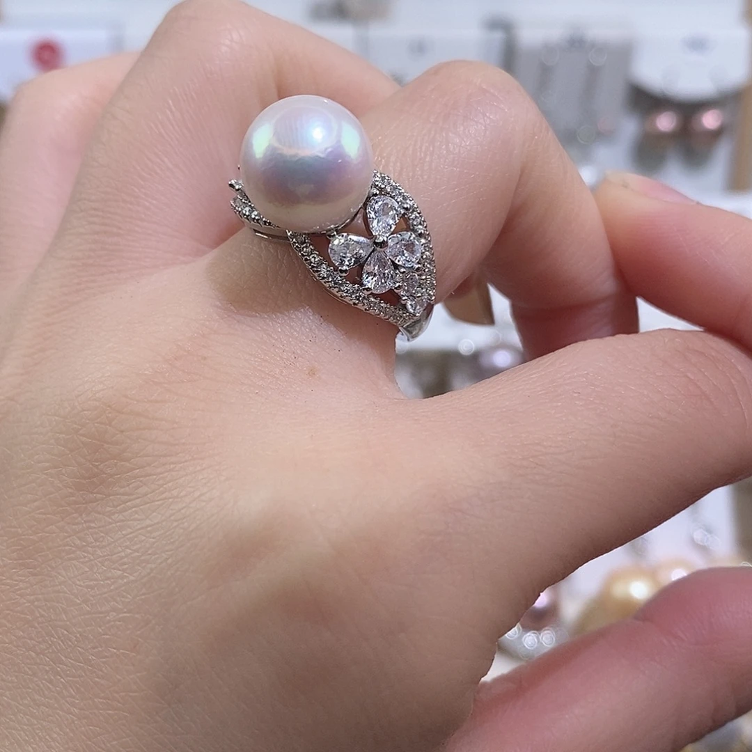 戒指未镶嵌淡水珍珠w11.5