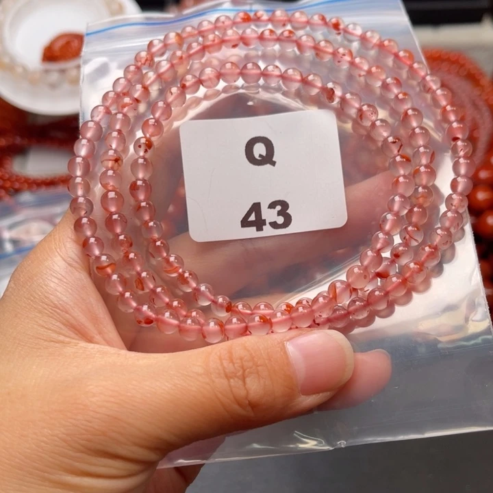 南红玛瑙未镶嵌多样性发货默认微瑕称重5mm