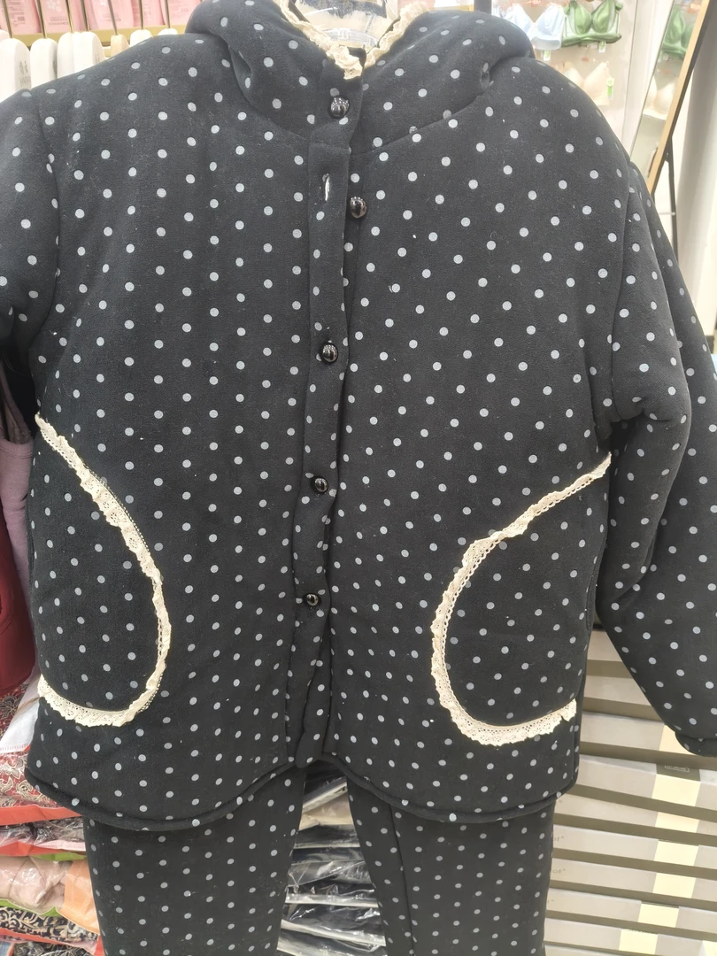 三层加绒加厚连帽女士可外穿冬季舒适家居服套装