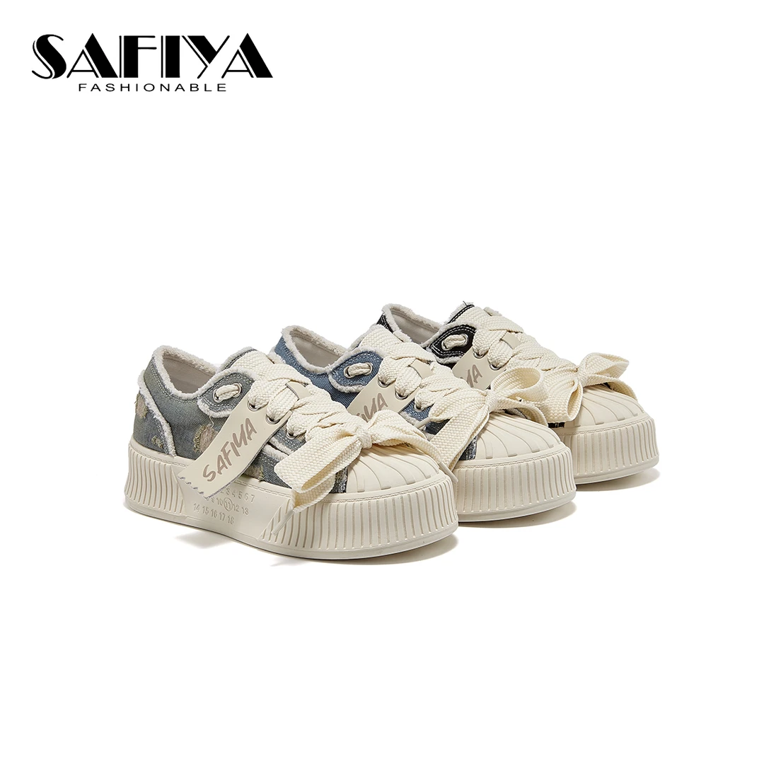 2025新款春季休闲板鞋时尚百搭运动跑步鞋女帆布鞋SF41111A48