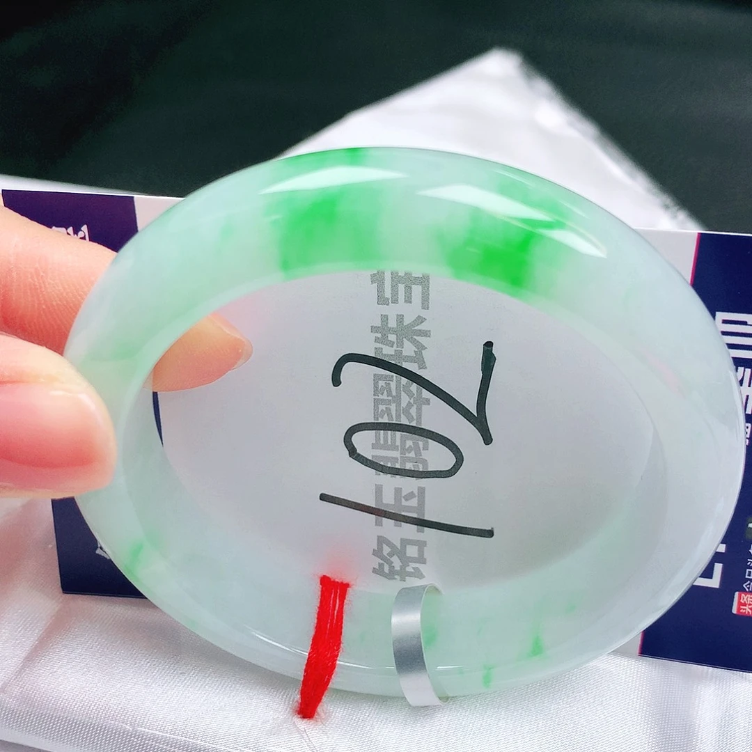 翡翠未镶嵌手镯缅甸天然a货翡翠手镯