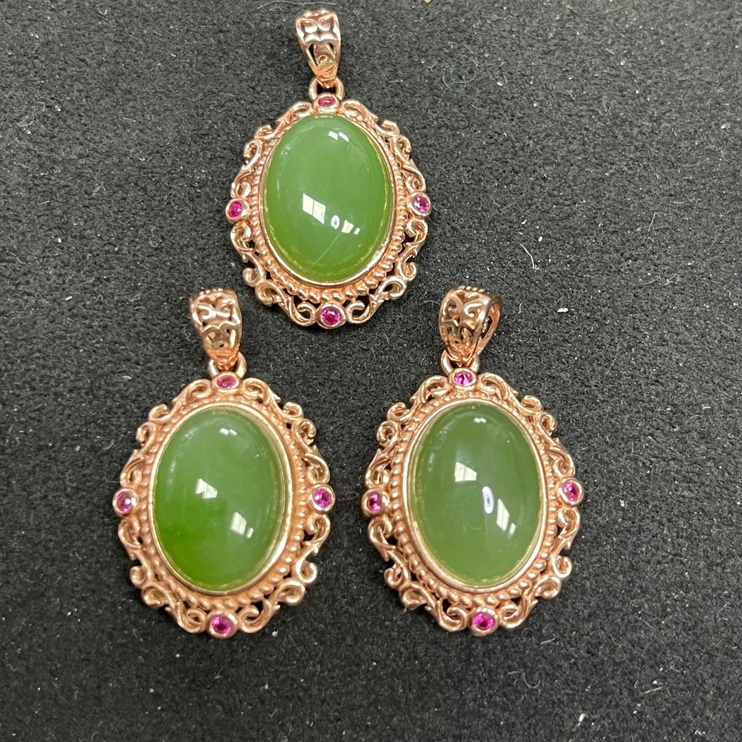 【王姨专属】25/20天然和田玉蛋面吊坠 多样性发一个 总高约28mm