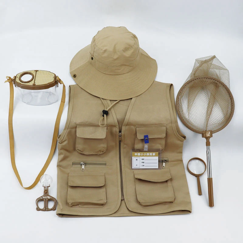 儿童探险家服户外昆虫探索冒险家表演服幼儿园角色扮演考古学家服