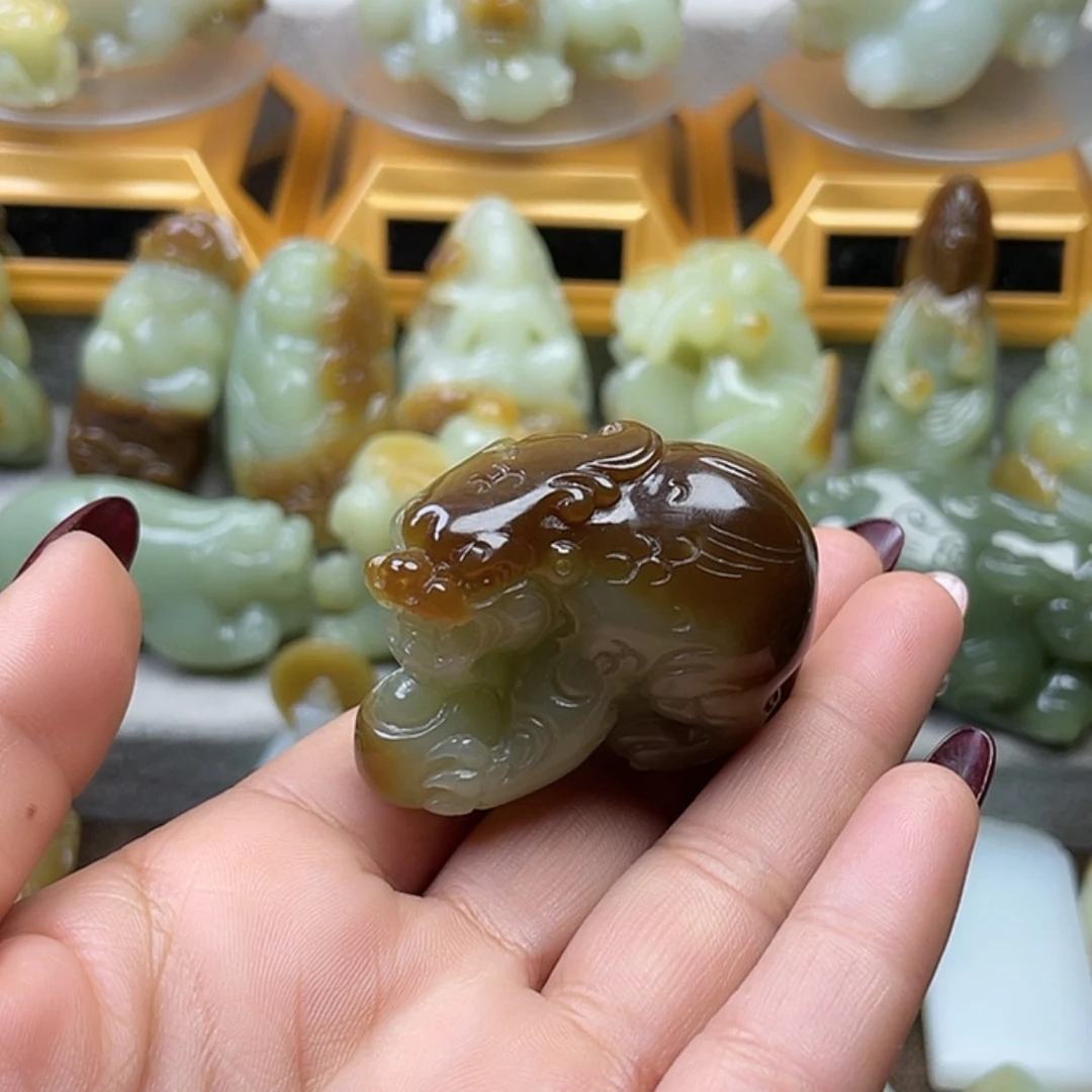 【闪购商品】和田玉把件未镶嵌印***猫