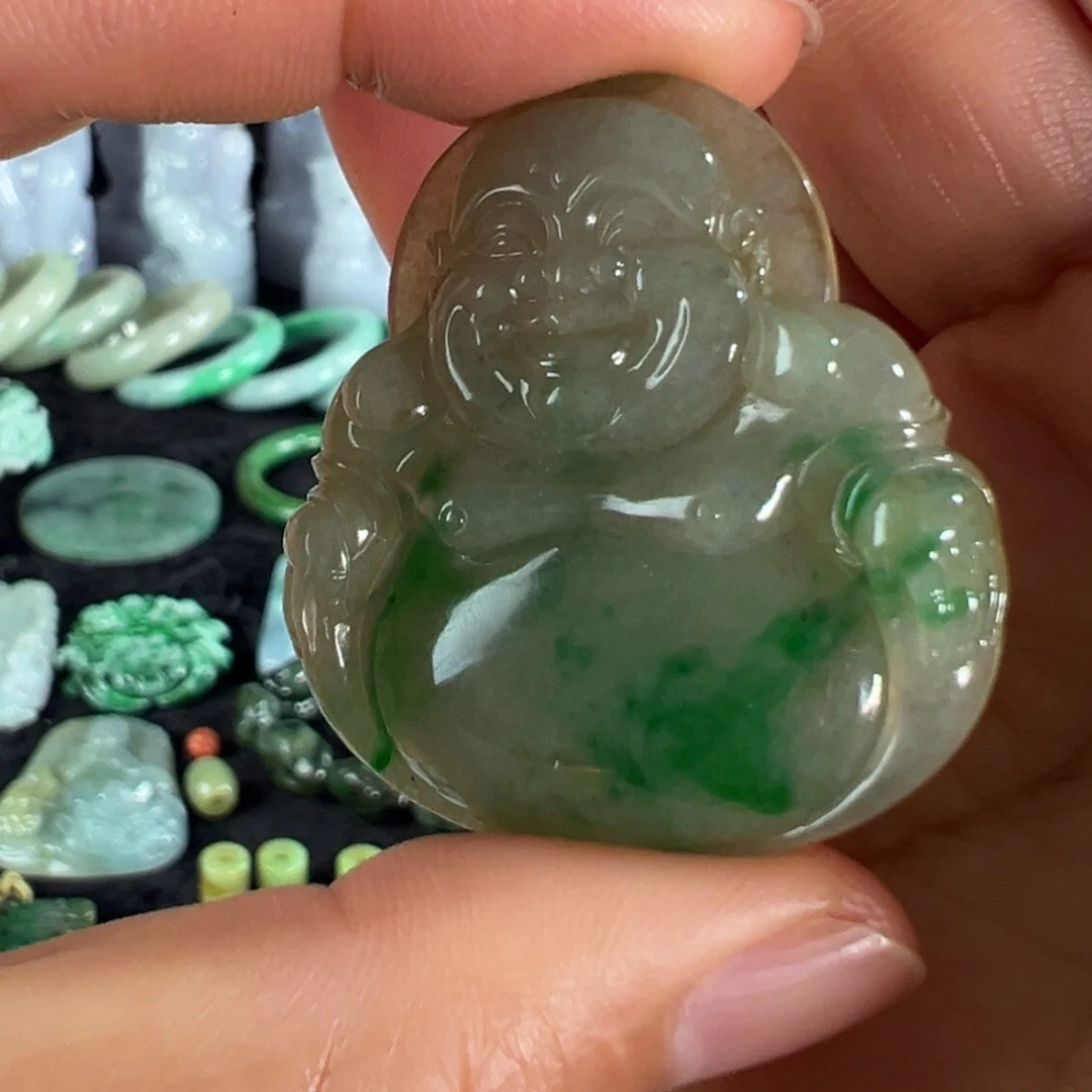 翡翠未镶嵌手镯天然翡翠挂件