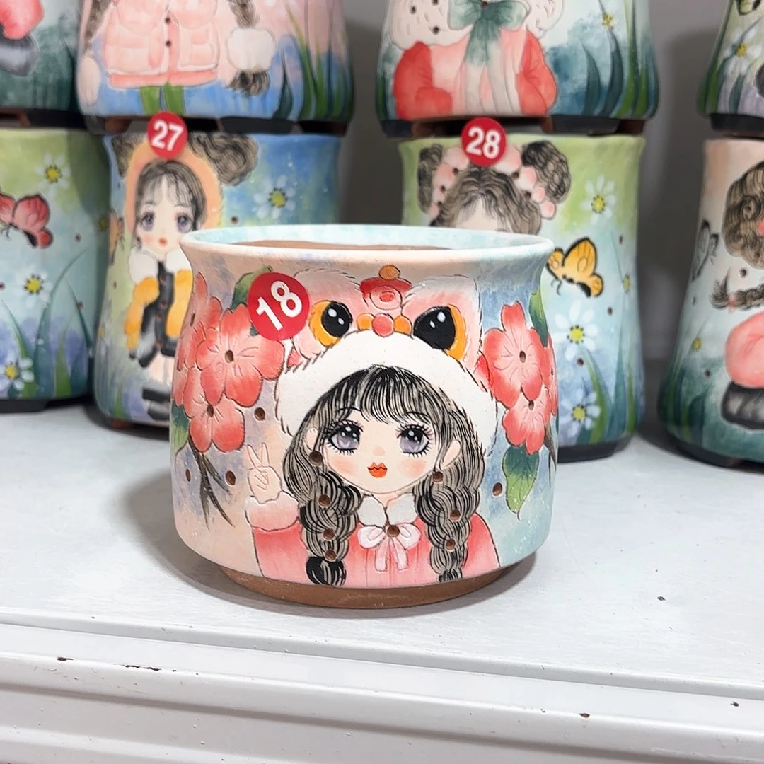 紫砂花盆手工花盆默认微瑕12/11