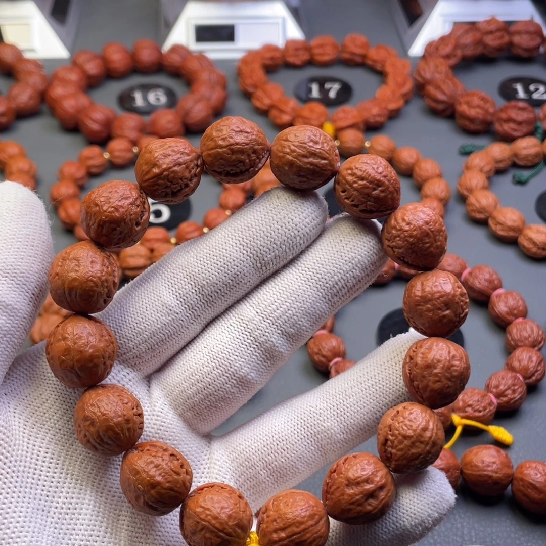 文玩核桃手串野生核桃光头秋子手持