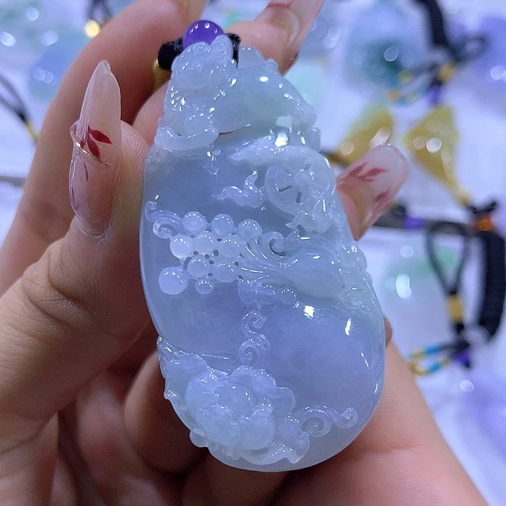 翡翠未镶嵌颈饰天然翡翠A货吊坠