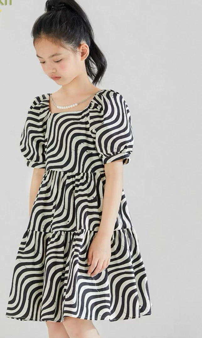 72318高端潮流时尚百搭休闲童装连衣裙C17-2-3